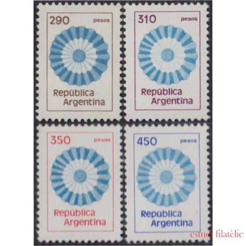 Argentina 1191/94 1979 Serie antigua Colores Nacionales MNH 