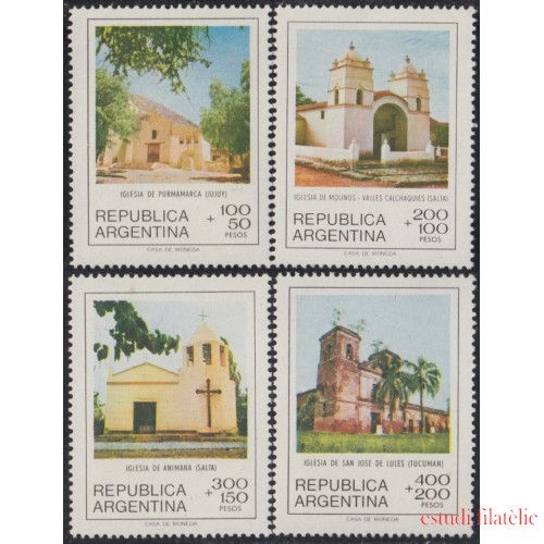 Argentina 1197/00 1979 Iglesias churches MNH 