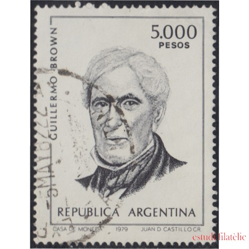 Argentina 1212 1980 Personalidades Almirante Guillermo Brown usado