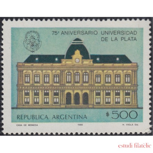 Argentina 1228 1980 75 Aniversario de Universidad de La Plata MNH 