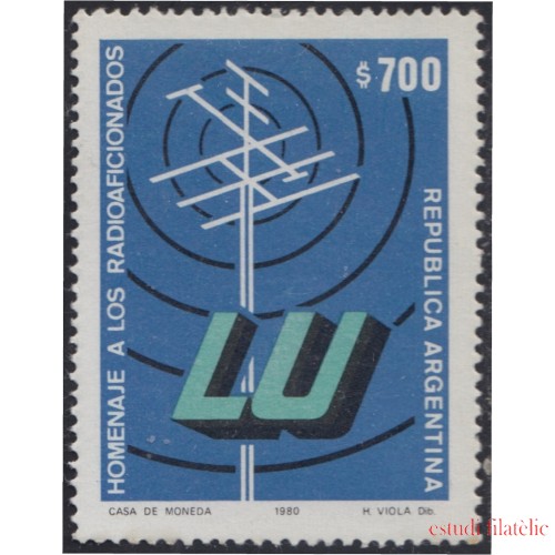 Argentina 1233 1980 Homenaje a los radioaficionados MNH 