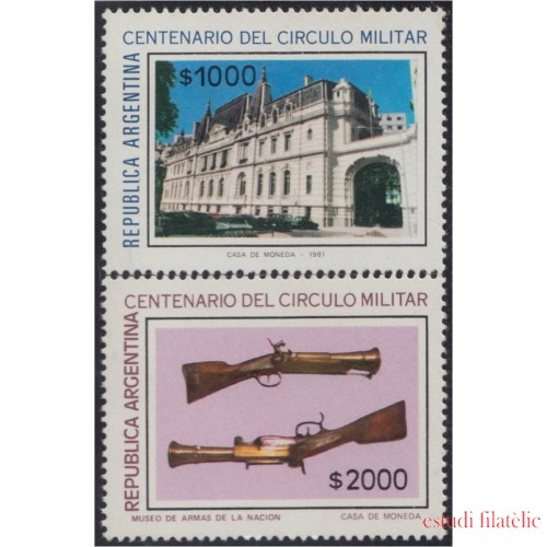 Argentina 1249/50 1981 Centenario del Círculo Militar MNH