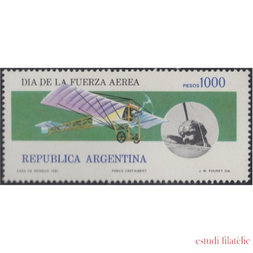 Argentina 1261 1981 Día de la Fuerza Aérea MNH