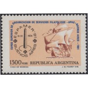 Argentina 1277 1981 Caravela Santa María Barco Boat Espamer 81 MNH