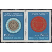 Argentina 1266/67 1981 Ejército Argentino Regimiento 1 de Infantería MNH