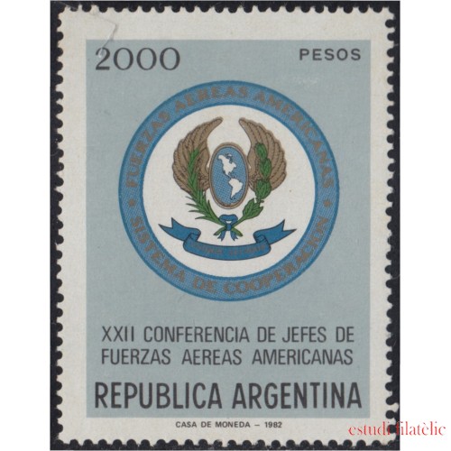 Argentina 1287 1982 XXII Conferencia de Jefes de Estados Fuerzas Aéreas Americanas MNH 