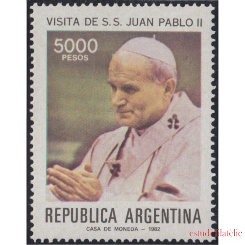 Argentina 1297 1982 Visita de Juan Pablo II MNH 