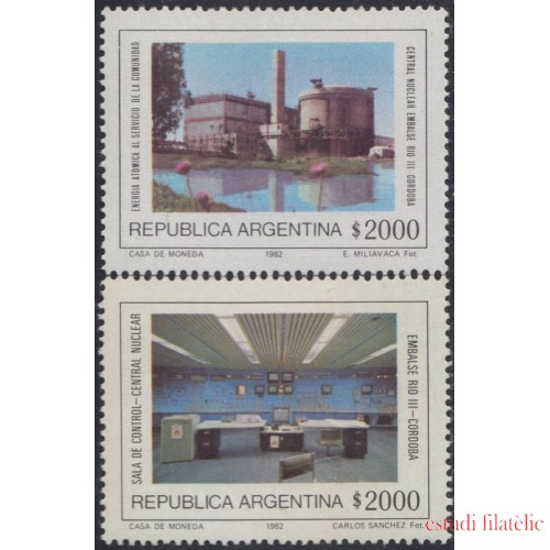 Argentina 1310/11 1982 Central Nuclear Río III MNH 