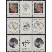 Argentina 1320a/22a 1982 Artés Plásticas Argentinas MNH 