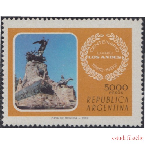 Argentina 1326 1982 Centenario del Diario de Los Andes MNH 