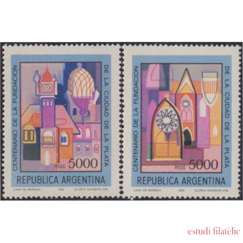 Argentina 1328/29 1982 Centenario de la Villa de la Plata MNH 