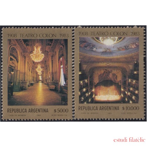 Argentina 1350/51 1983 75º Aniversario del Teatro Colón de Buenos Aires MNH 