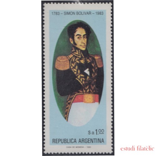 Argentina 1372 1983 200 Años del nacimiento de Simón Bolivar MNH 