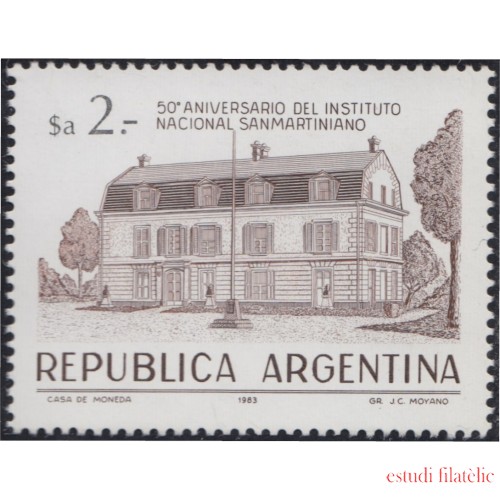 Argentina 1377 1983 50º Aniversario del Instituto Nacional Sanmartiniano MNH 