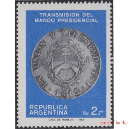 Argentina 1406 1983 Transmisión del mando presidencial MNH 