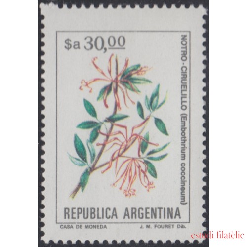 Argentina 1407 1984 Serie corriente Flores Flowers MNH 