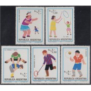 Argentina 1417/21 1984 Filatelia Argentina Juegos infantiles MNH 