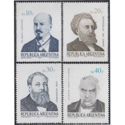 Argentina 1452/55 1985 Retratos de autores célebres MNH 