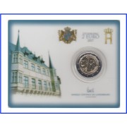 Luxemburgo 2017  Cartera Oficial Coin Card Moneda 2 € conm Guillermo III 