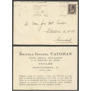 España Postal de la Escuela Inglesa Vaughan a un alumno Años 30