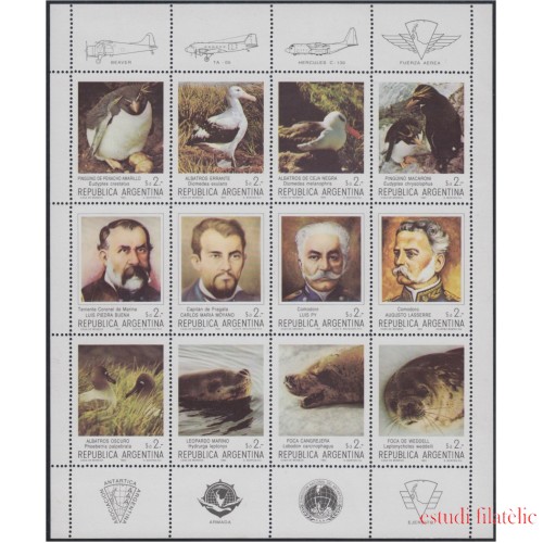 Argentina 1392/03 1983 Pioneros y Fauna en la Antártica Argentina MNH 