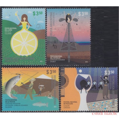 Argentina 2982/85 2013 Feriados nacionales MNH