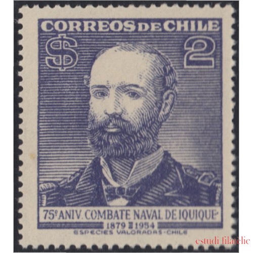 Chile 249 1954 75º Aniversario del combate naval de Iquique MNH 