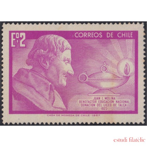 Chile 326 1968 Homenaje a Juan I. Molina MNH