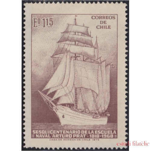 Chile 387 1972 150º Aniversario de la escuela naval Arturo Prat MNH