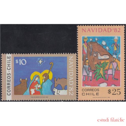 Chile 610/11 1982 Navidad Christmas MNH