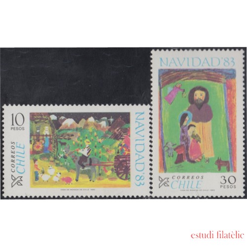 Chile 641/42 1983 Navidad Christmas MNH