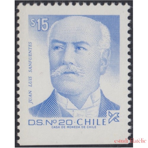 Chile 776a 1987 Juan Luis Sanfuentes procedente de carnet MNH