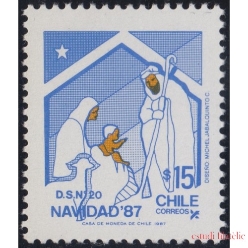 Chile 827 1987 Navidad Christma MNH