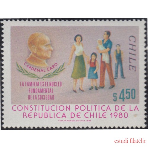 Chile 590 1982 Constitución política de la República de Chile MNH