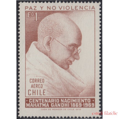 Chile A- 266 1970 Mahatma Gandhi MNH