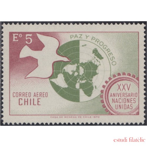 Chile A- 271 1970 25º Aniversario de la ONU MNH