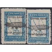 Paraguay A- 44/45 1931 Graf Zeppelin MH