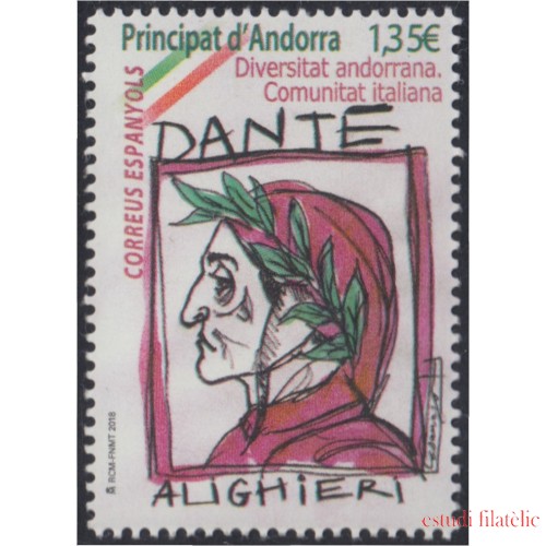 Andorra Española 465 2018 Diversidad Andorrana Comunidad Italiana MNH