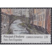 Andorra Española 468 2018 Europa Puentes MNH