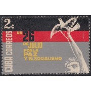 Cuba 560 1961 26 de julio por la paz y el socialismo MNH