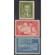 Cuba 350/52 1951 Antonio Guiteras MNH