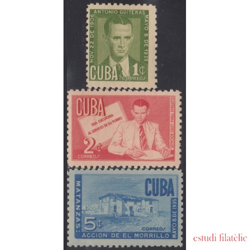 Cuba 350/52 1951 Antonio Guiteras MNH