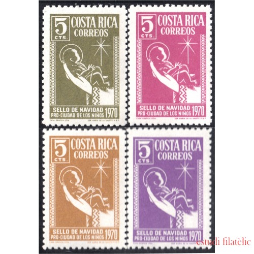 Costa Rica 301/04 1970 Sellos de navidad Pro Ciudad de los niños MNH