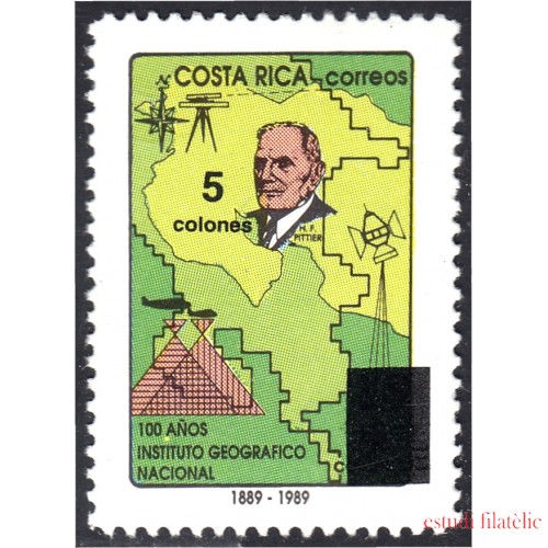 Costa Rica 563A 1993 100 Años del Instituto Geográfico Nacional MNH