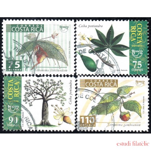 Costa Rica 748/51 2004 Serie América UPAEP Flora y Fauna Autóctona usados