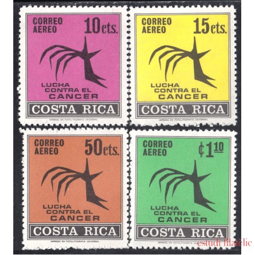 Costa Rica A- 489/92 1970 Lucha contra el Cáncer MNH