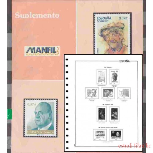 España Hojas Álbum Manfil 1976/82  Montadas