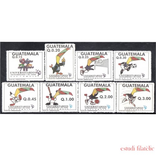 Guatemala 457/64 1990 Universitarios Centroamericanos del Caribe MNH