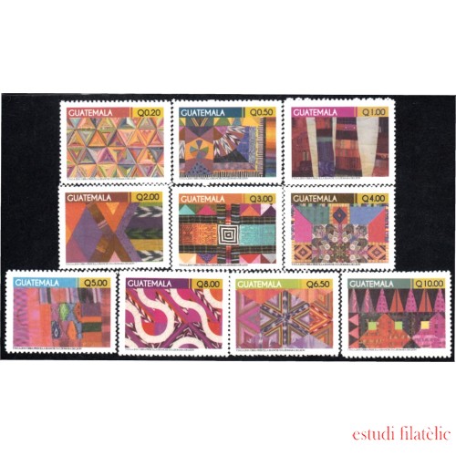 Guatemala 634/43 2010 Arte textil de Guatemala MNH