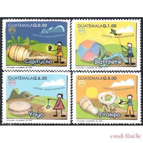 Guatemala 624/27 2010 América Upaep Juegos tradicionales MNH